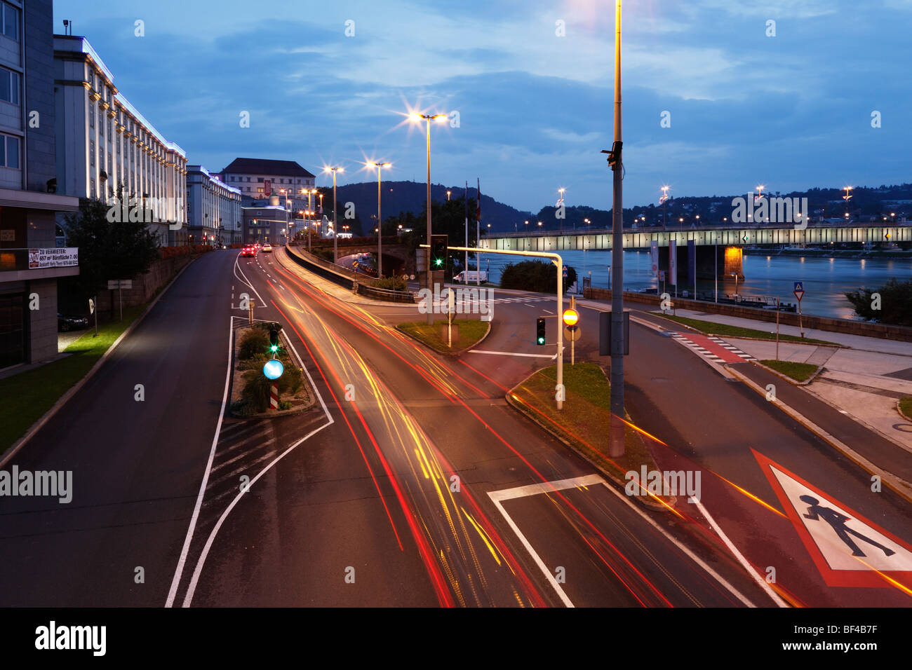 Lower Donaulaende area, Nibelungen Bridge, Danube River, Linz, Upper ...