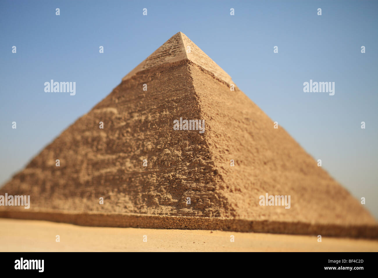 The pyramid of Khafre (Chephren) - Giza, Egypt Stock Photo