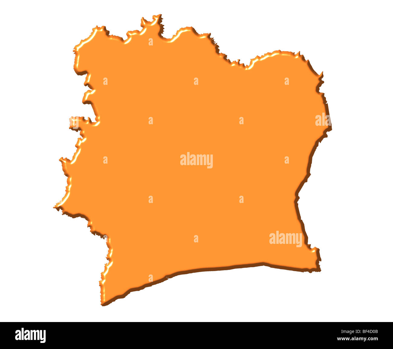 Ivory coast map hires stock photography and images Alamy