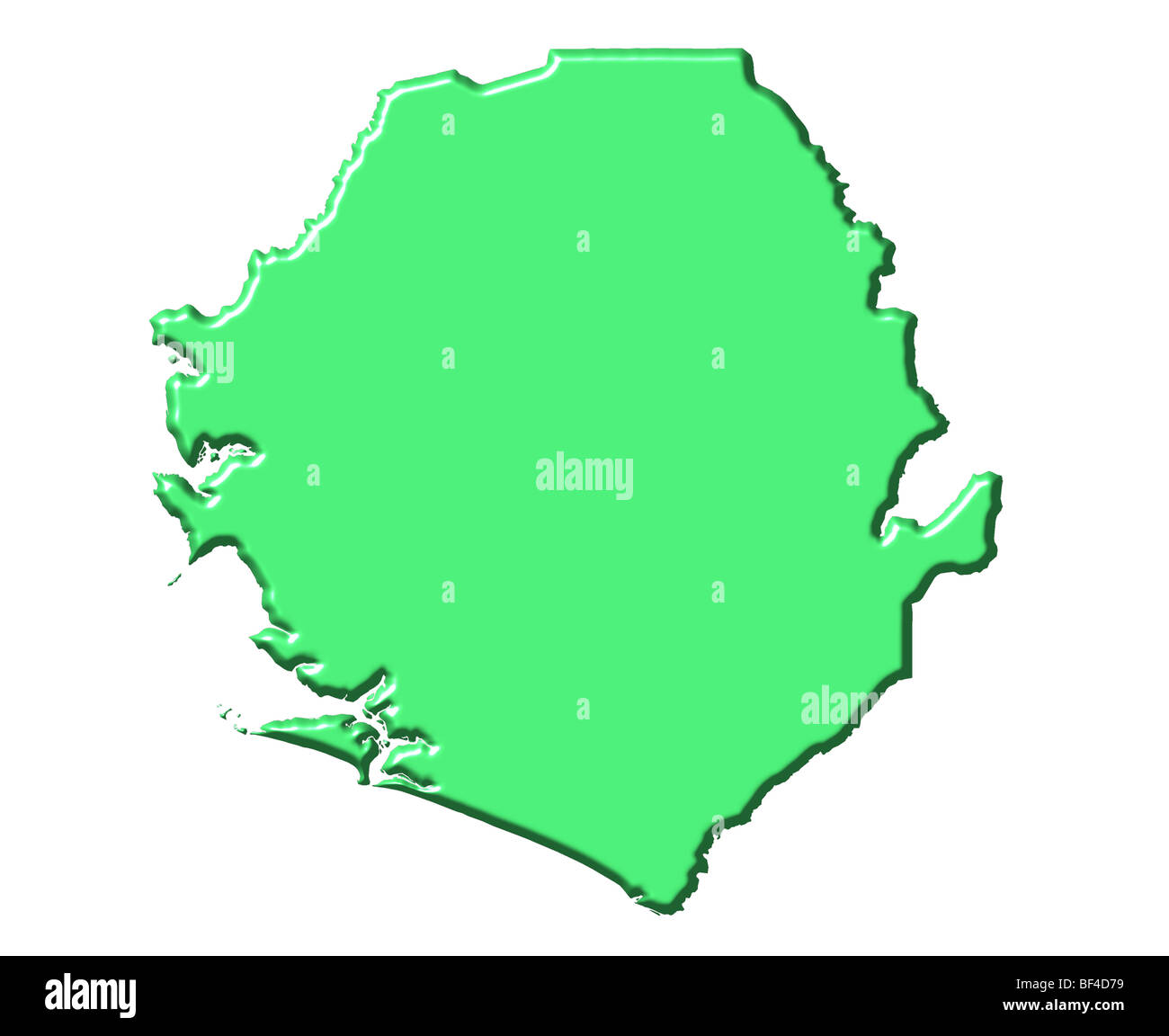 Map sierra leone hi-res stock photography and images - Alamy