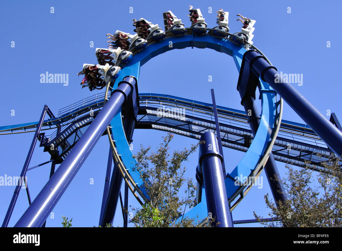 Roller coaster, SeaWorld, San Antonio, Texas Stock Photo - Alamy