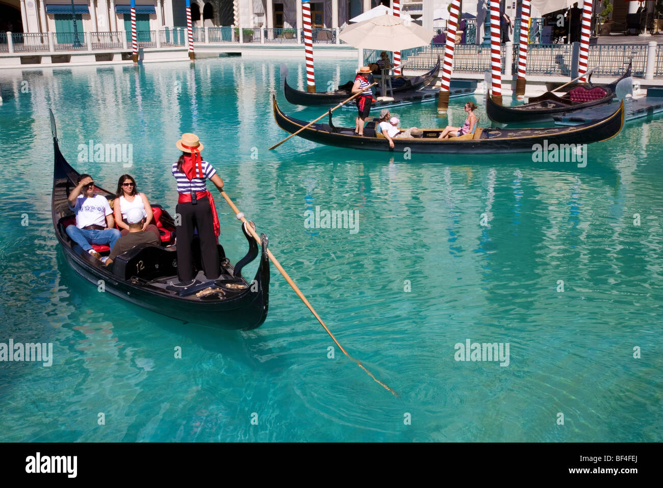 Gondoliers at the Hotel, Las Vegas Stock Photo Alamy
