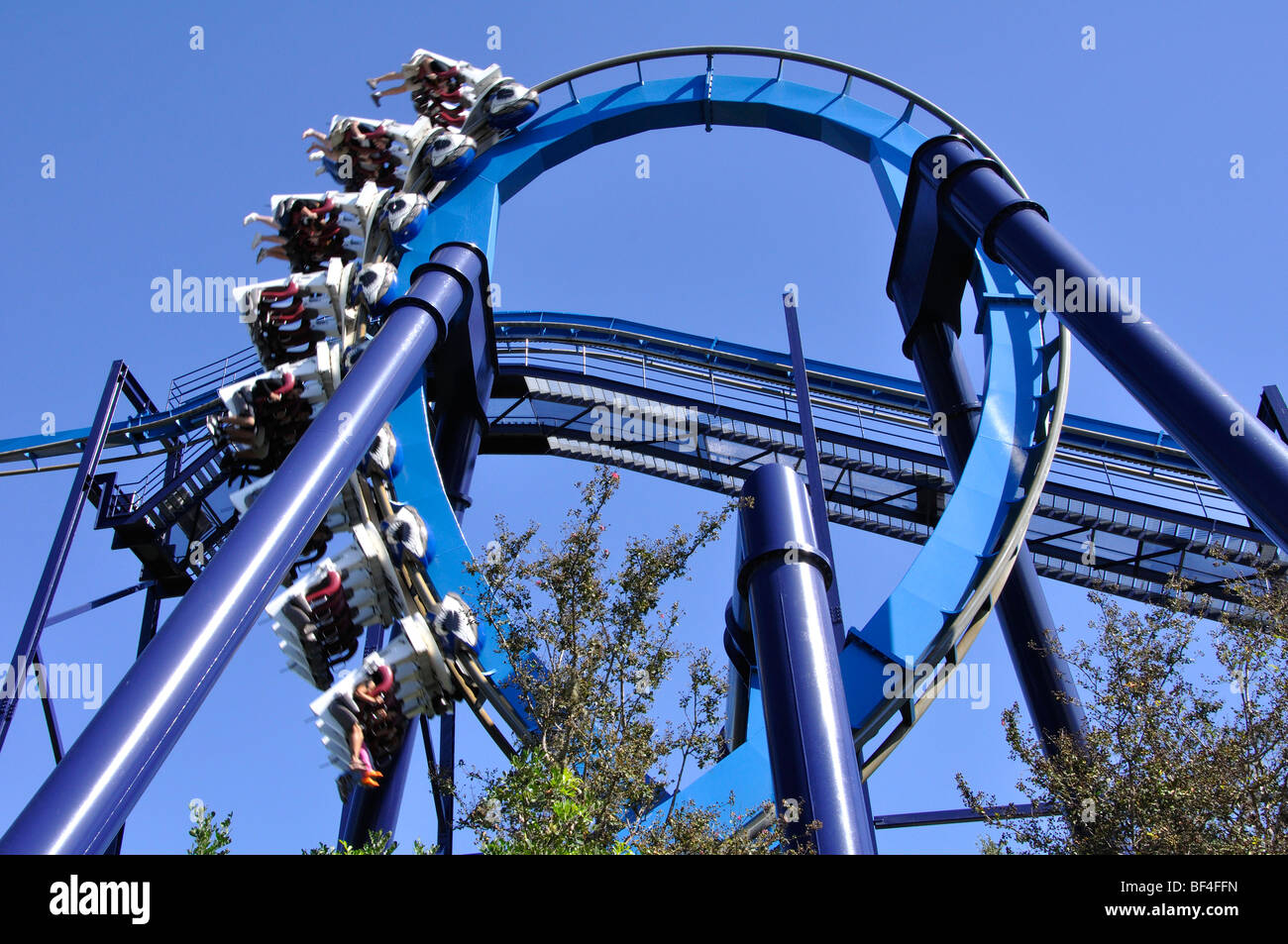 Roller coaster, SeaWorld, San Antonio, Texas Stock Photo - Alamy