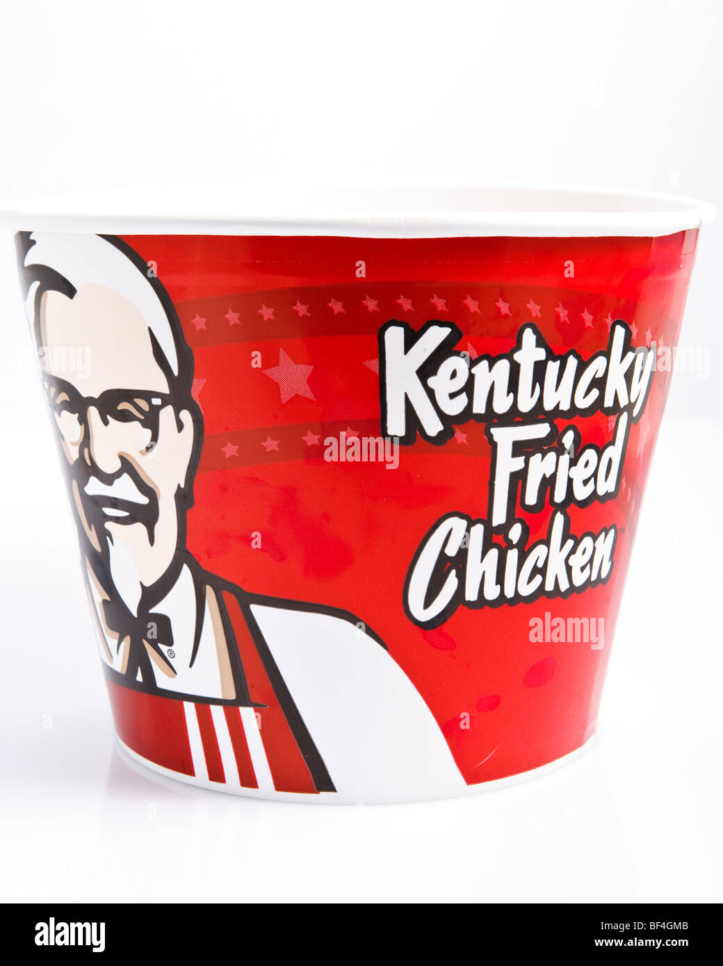 A bucket of Kentucky Fried Chicken Stock Photo