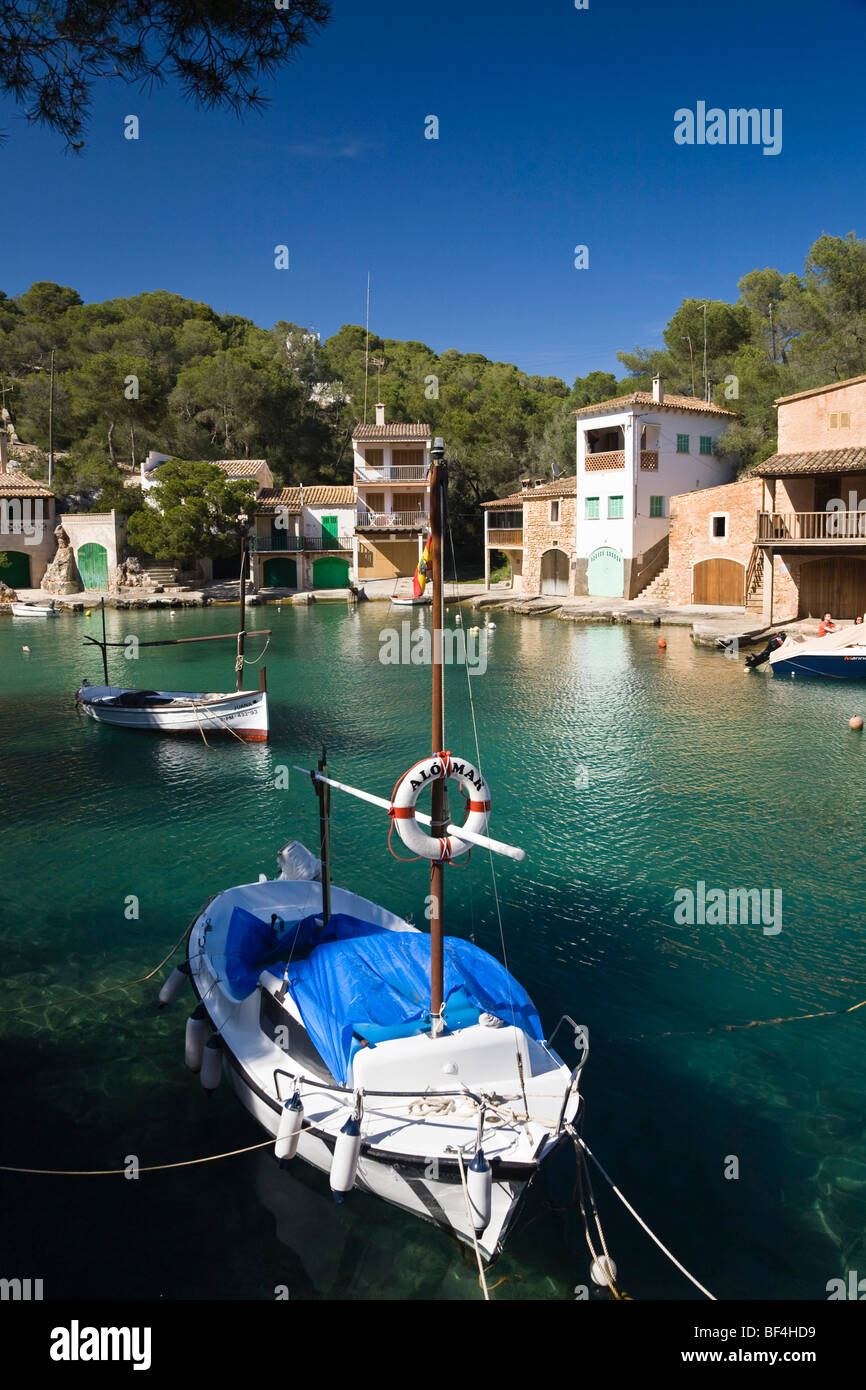 Harbour of Cala Figuera, fishing boats, Mallorca, Majorca, Balearic Islands, Mediterranean Sea, Spain, Europe Stock Photo