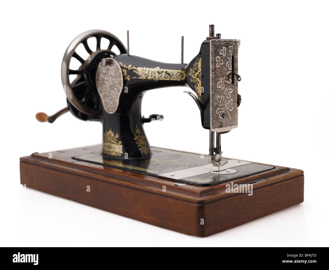 Old Singer Antique Sewing Machine Stock Photo