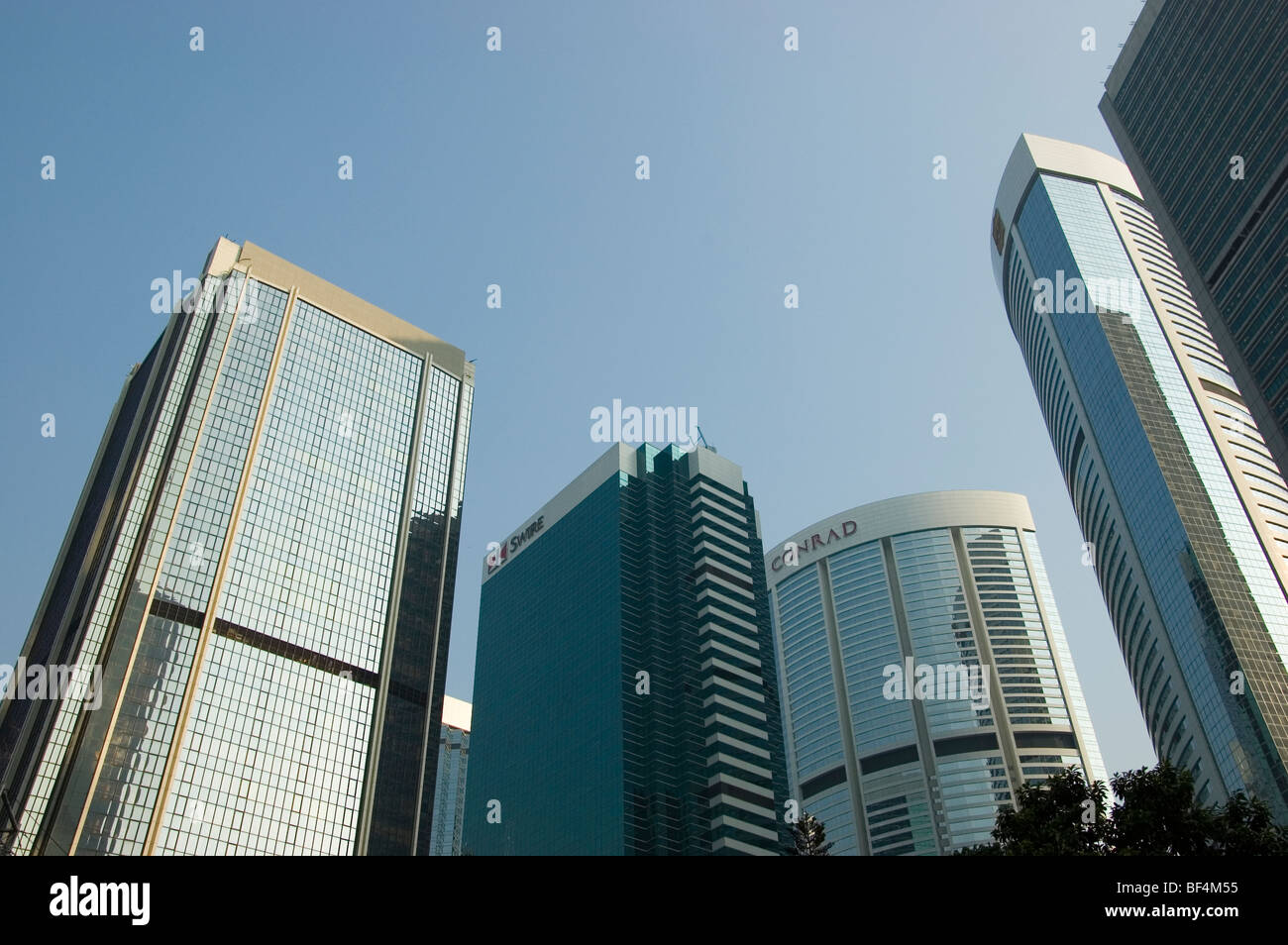 Cityscape in Hong Kong - modern skyscrapers, office buildings in ...