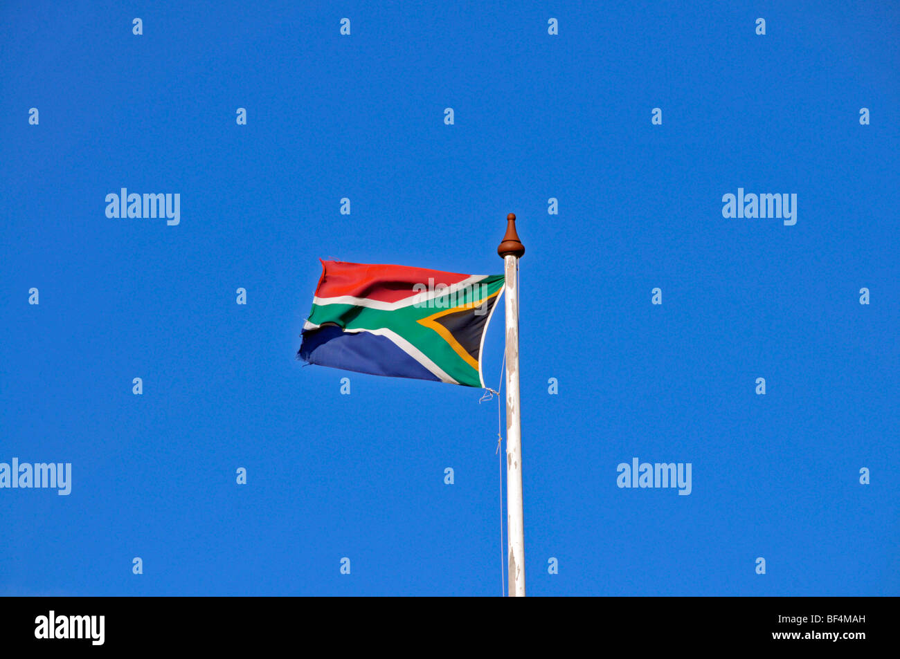 Flag of South Africa, Port Elizabeth, Eastern Cape, South Africa, Africa Stock Photo