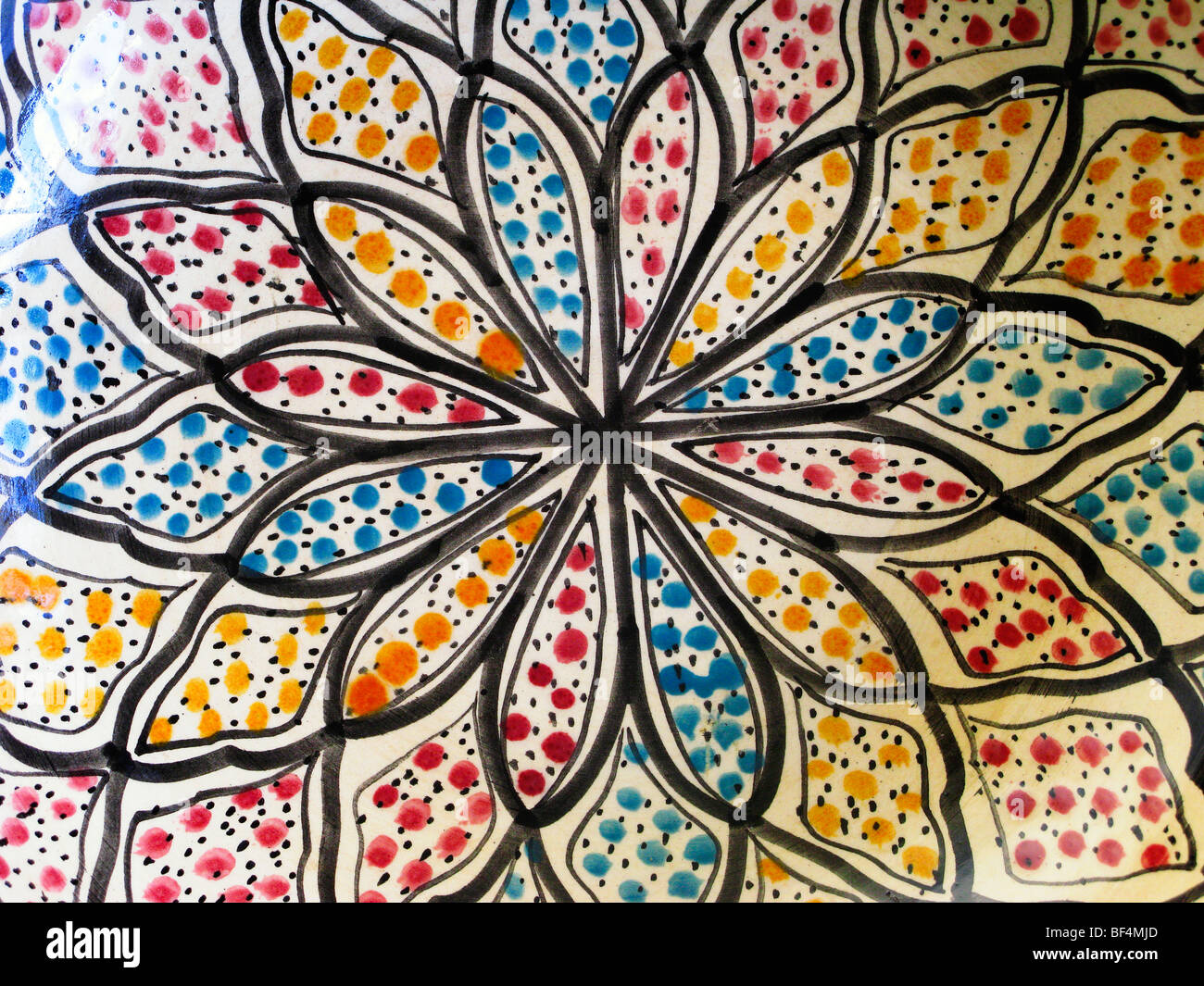 Handmade Ceramic. Tunis Medina, Tunisia, North Africa Stock Photo