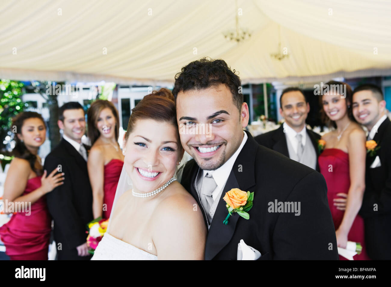 Bride groom best men hi-res stock photography and images - Alamy