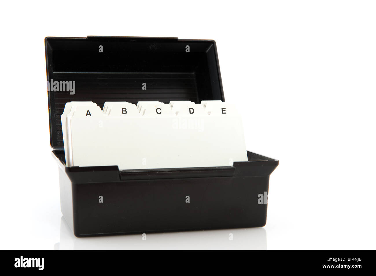 card system with alphabeth for at the office Stock Photo - Alamy