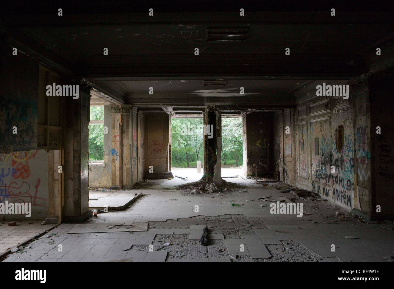 an abandoned hospital in ekaterinberg russia Stock Photo