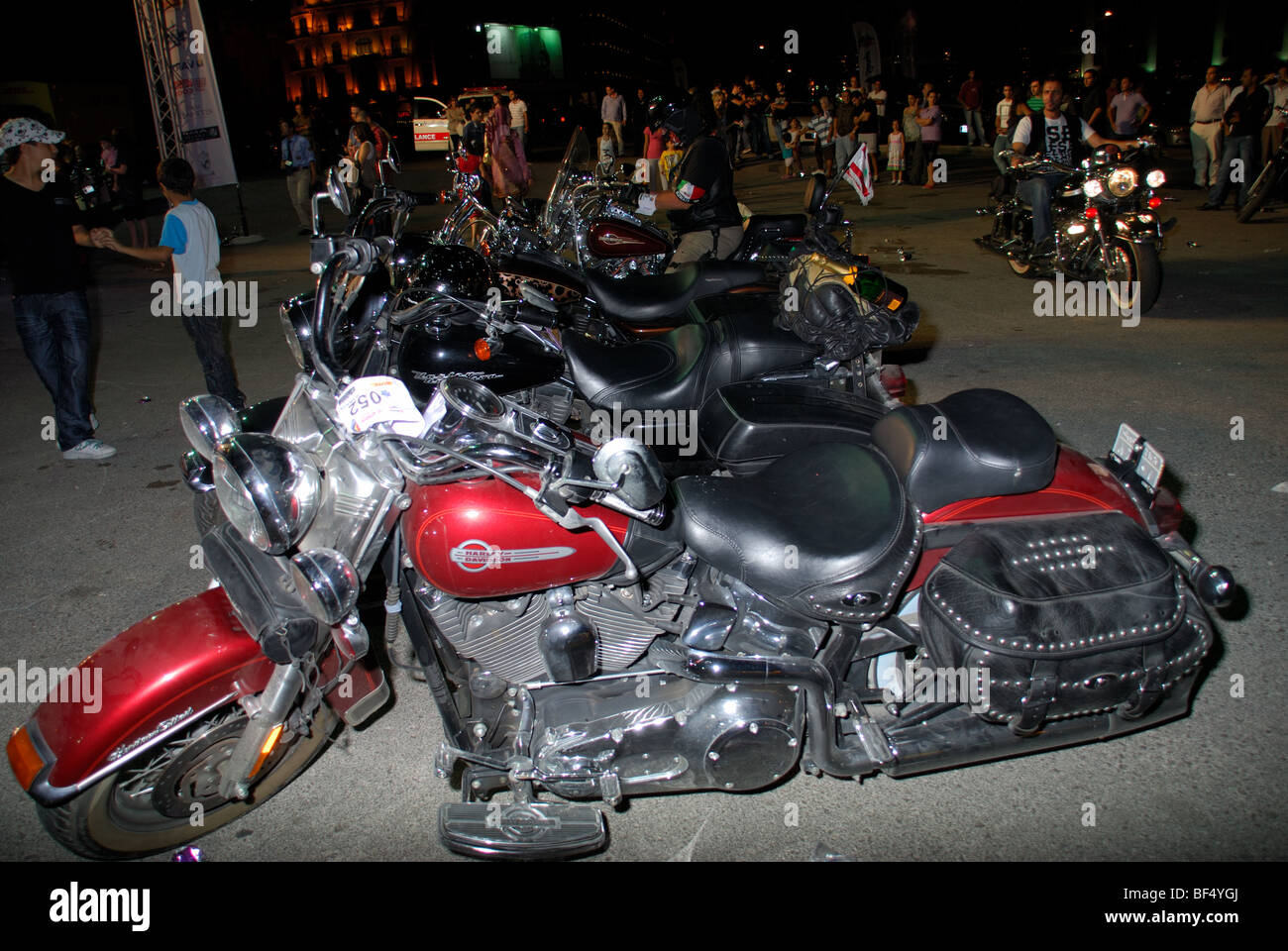 Harley Davidson owner group activity Beirut Lebanon Stock Photo