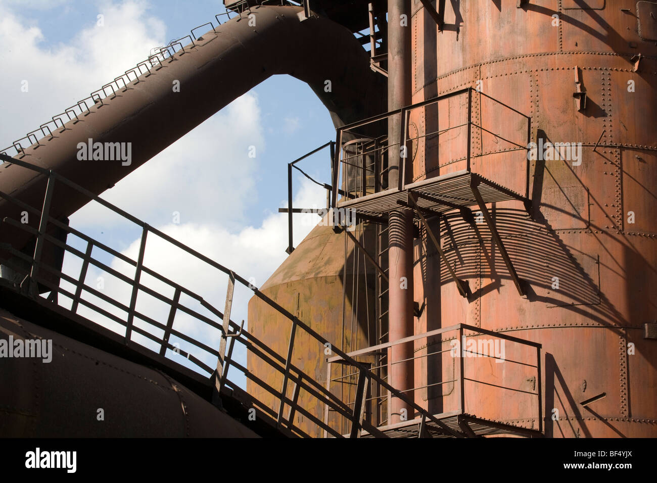 abandoned factories Tagil, ural industrial area russia Stock Photo