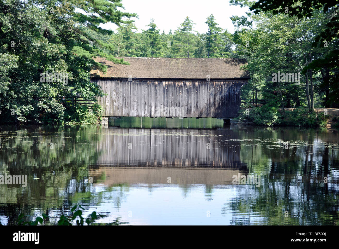 Covered bridge, Massachusetts Stock Photo Alamy
