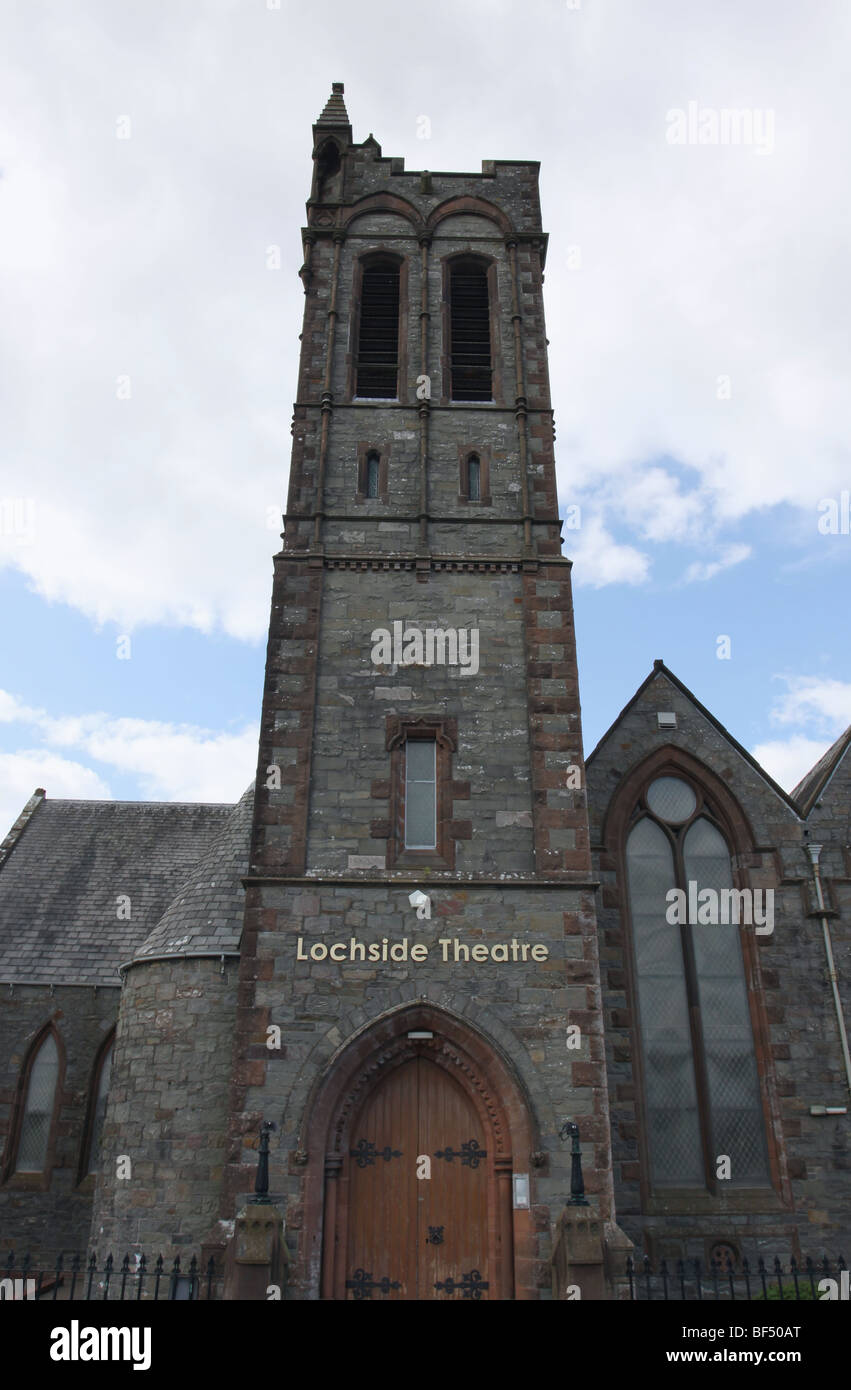 exterior of converted church Lochside Theatre, Castle Douglas, Dumfries