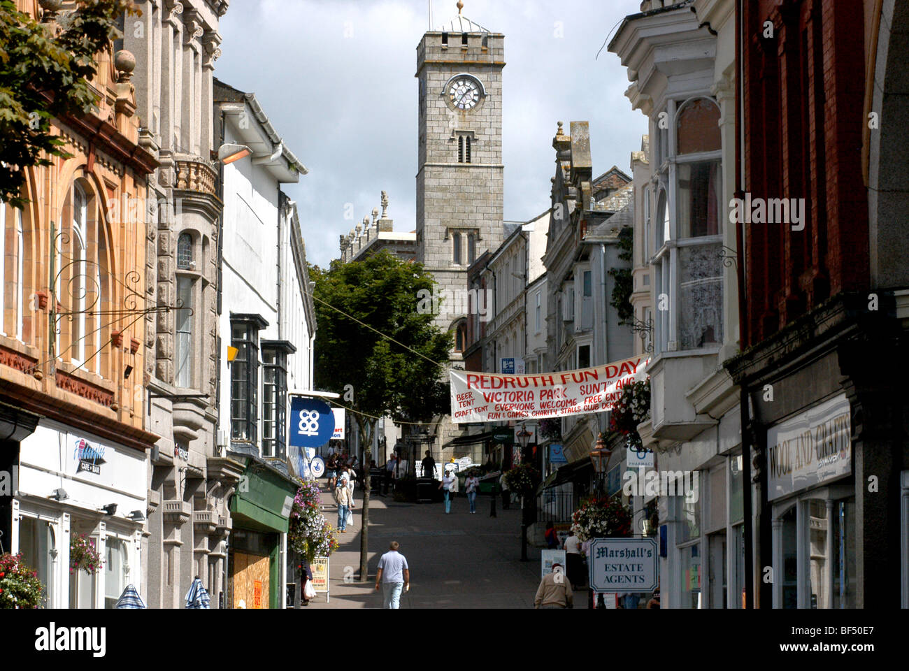 View of Redruth, Cornwall Stock Photo Alamy