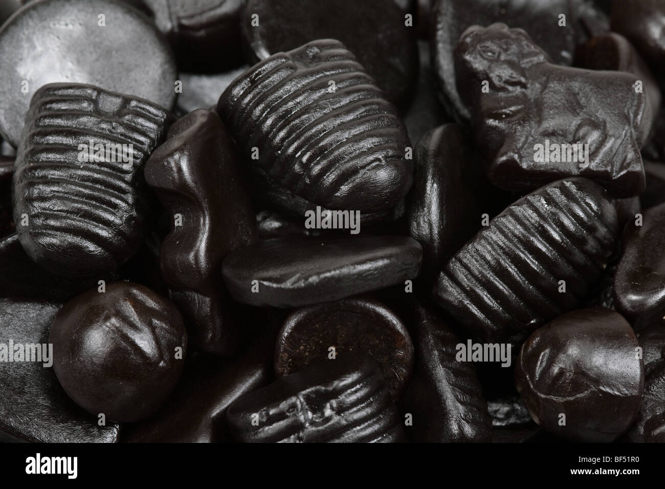 typical dutch liquorice candy background Stock Photo Alamy