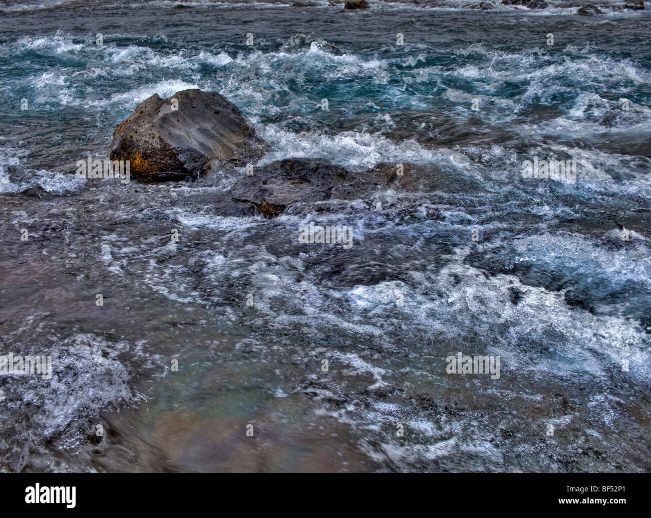 Fresh drinking water, Bruara river, Iceland Stock Photo
