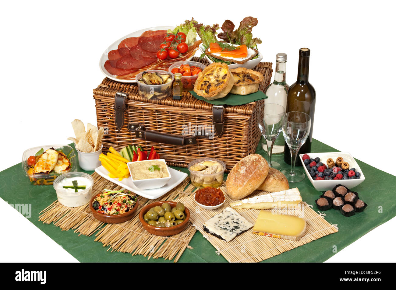 Large Hamper Stock Photo Alamy