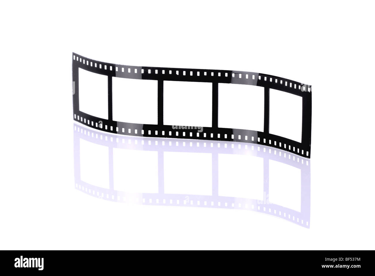 old fashioned film-like photo frames, isolated on white Stock Photo