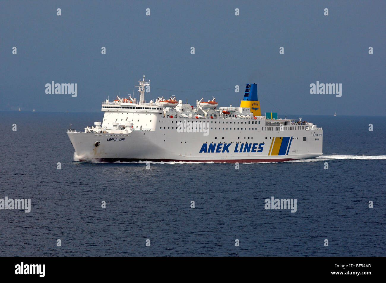 Anek Lines ferry from Igoumenitsa, Adriatic Sea, Mediterranean Sea ...