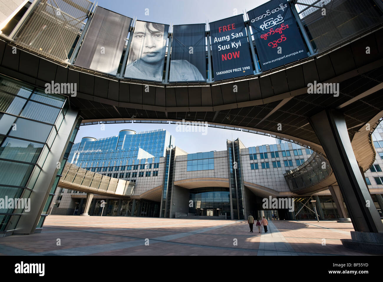 Brussels European Parliament  Belgium free Aung san sun kyi now Stock Photo