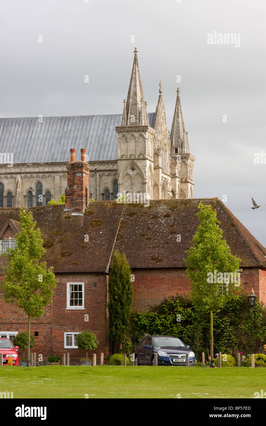 Salisbury Cathedral in Wiltshire, England, UK Stock Photo