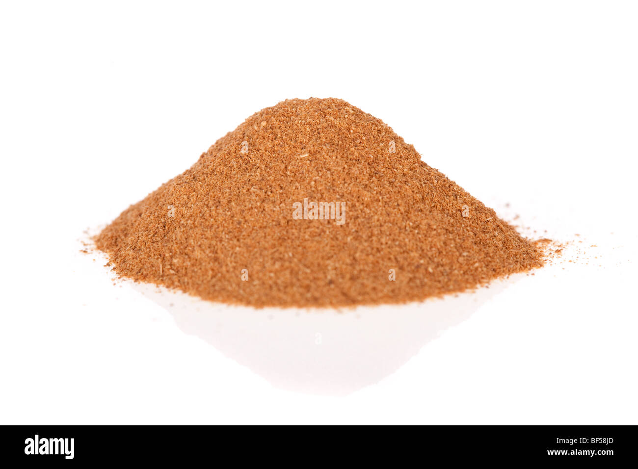 Cinnamon ground isolated on a white background Stock Photo