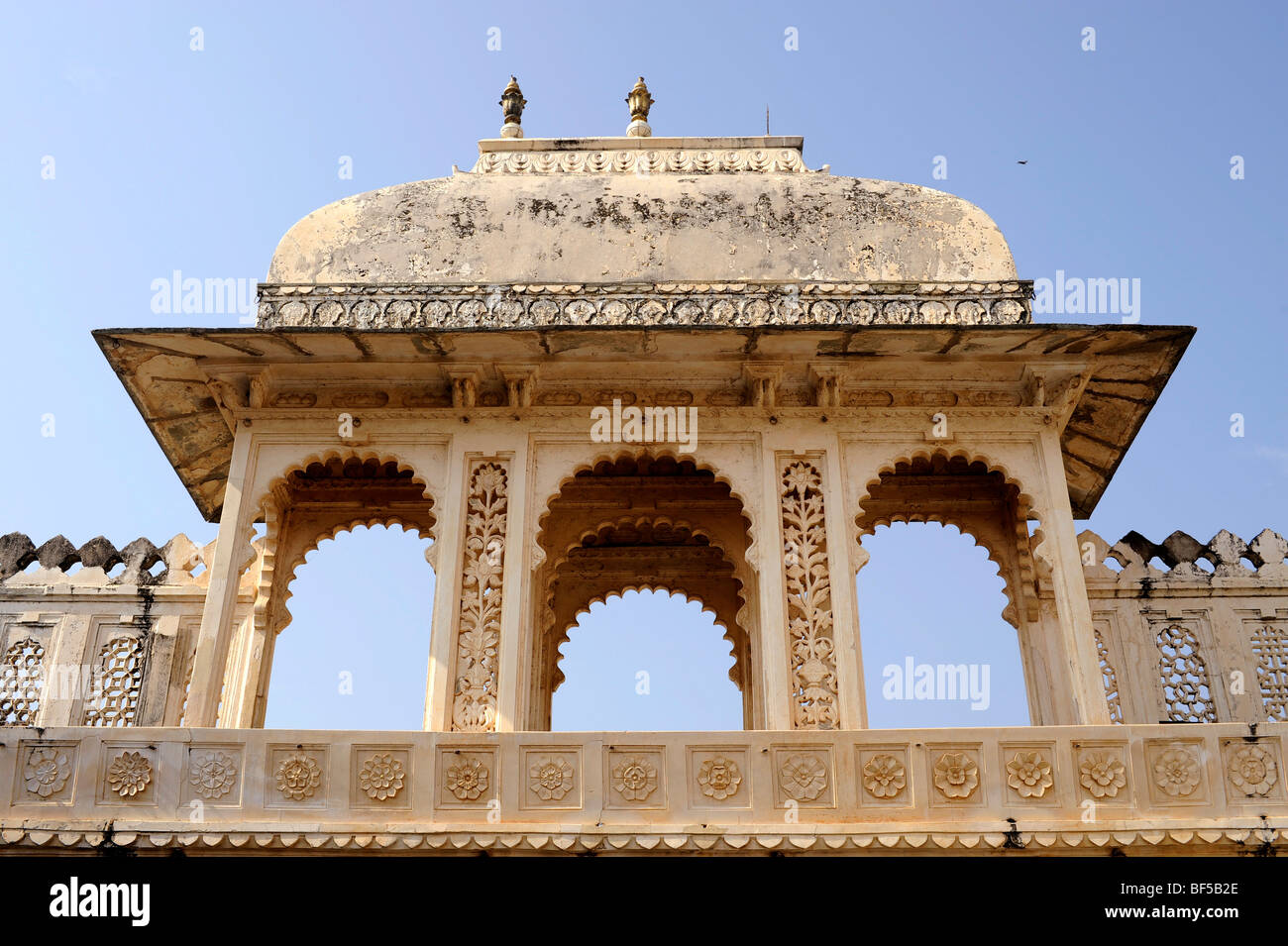 City palace of Udaipur, detail, Udaipur, Rajasthan, North India, India, South Asia, Asia Stock Photo