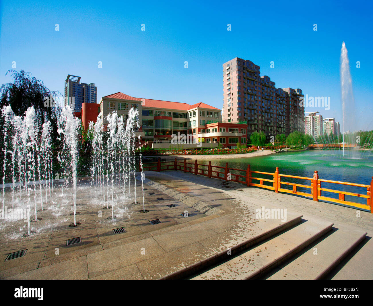 Luxury apartment complex, Beijing, China Stock Photo Alamy