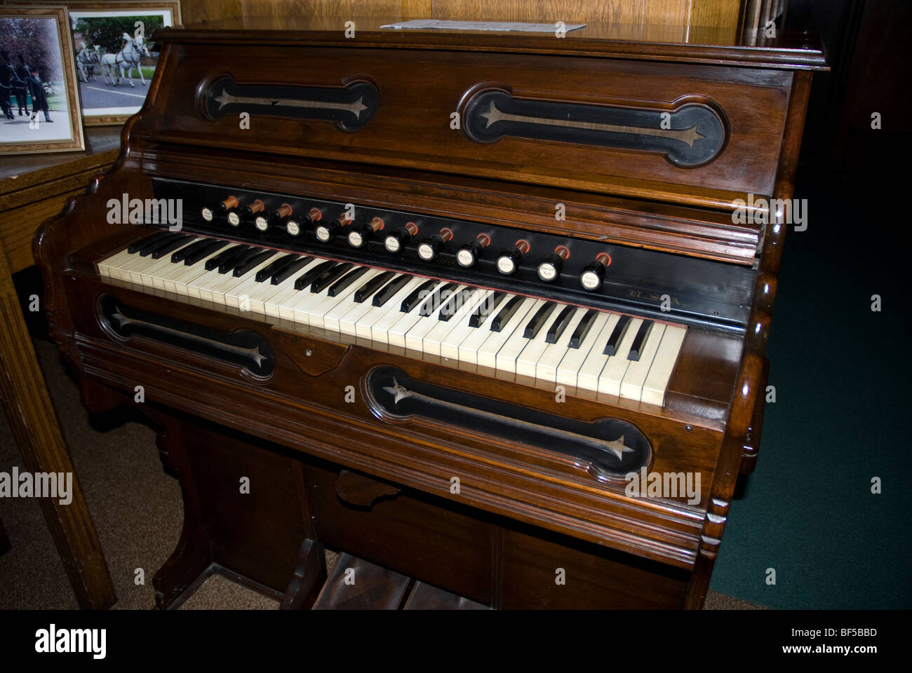 Musical organ in a funeral parlour, Frederick W Paine Funeral Directors