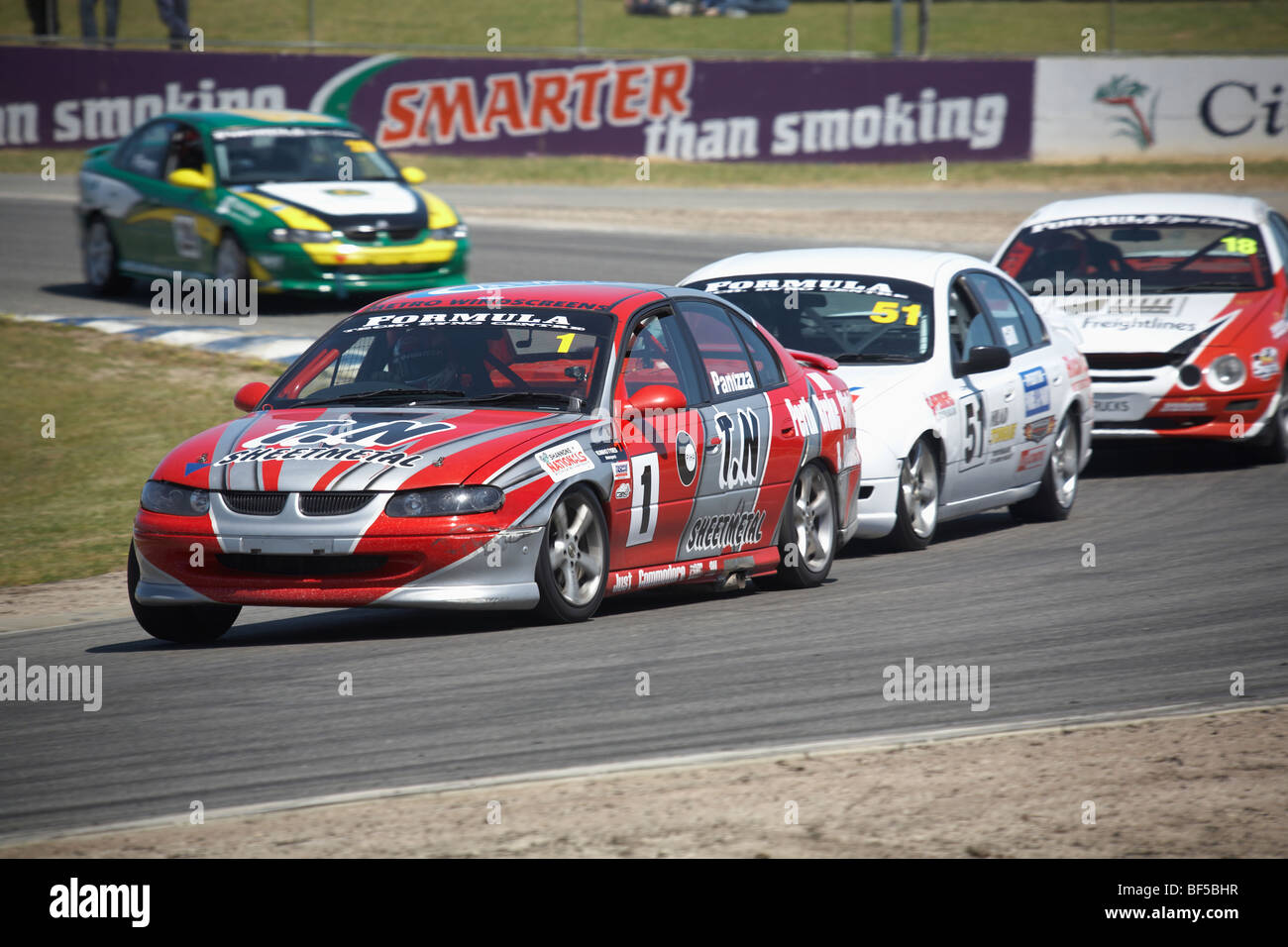 Saloon Car racing using specific Aussie and Ford cars Stock Photo - Alamy