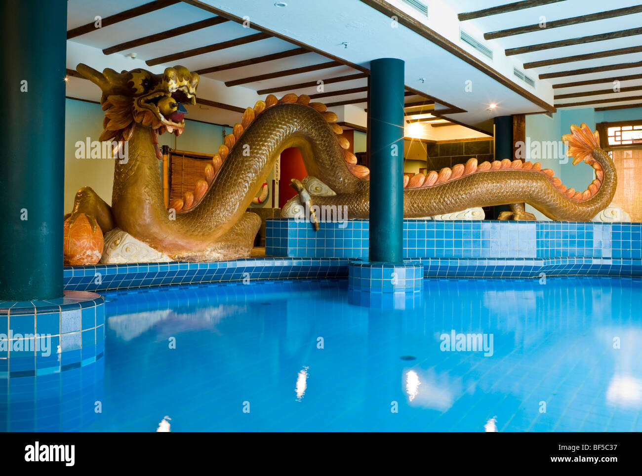 Phantasialand Hotel LING BAO, pool, Bruehl, Nordrhein-Westfalen, Germany, Europe Stock Photo