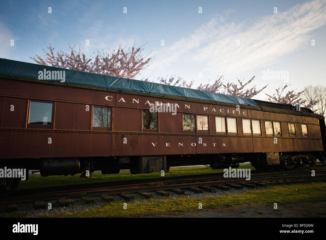 The Venosta, a restored sleeping car train at Port Moody Station Museum
