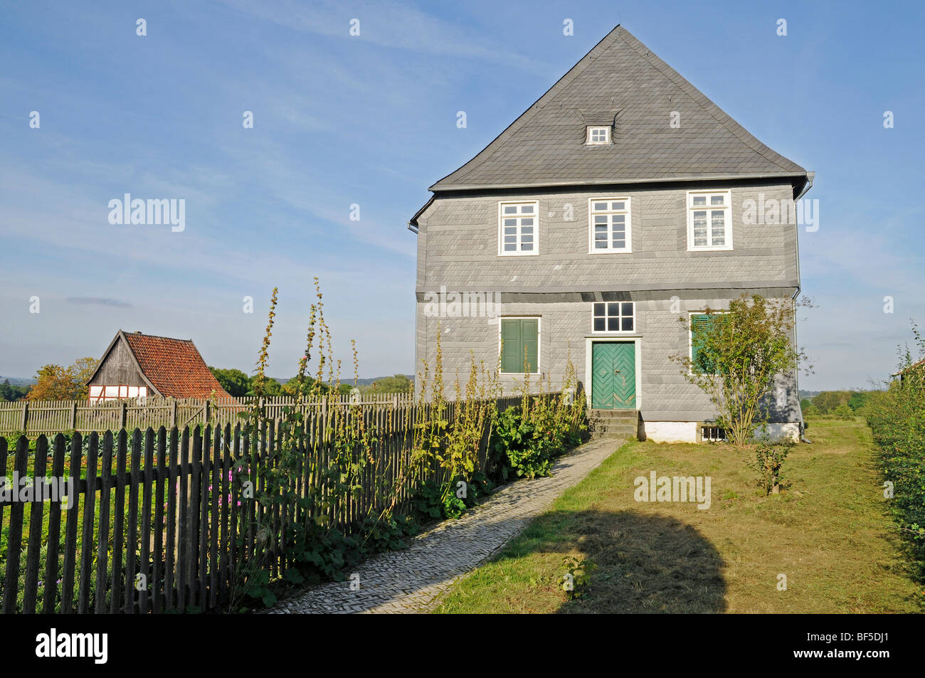 Parsonage, rectory, open-air museum, Westphalian State Museum for Ethnology, Detmold, North Rhine-Westphalia, Germany, Europe Stock Photo