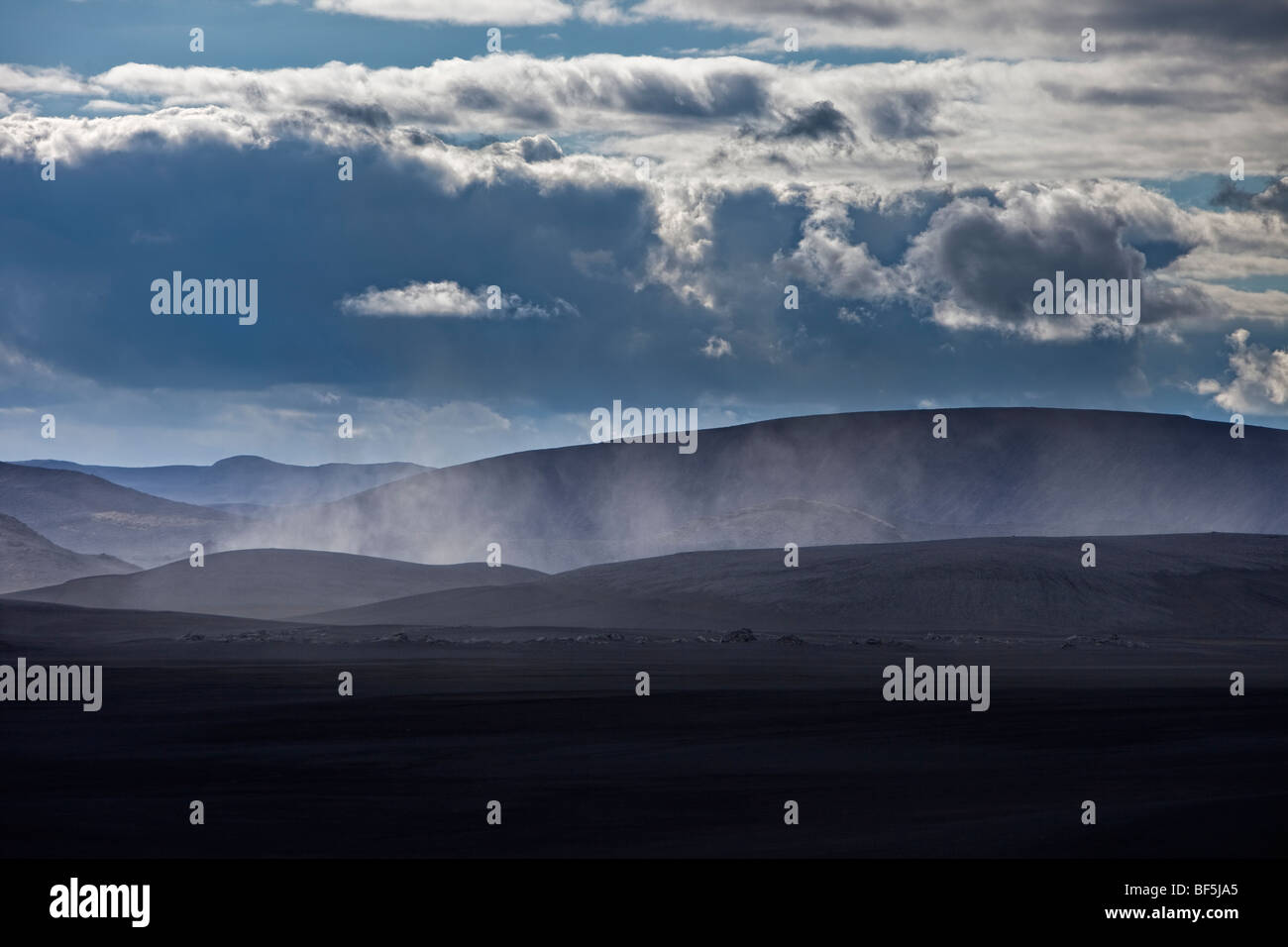 Desert landscape, Central Highlands, Iceland Stock Photo