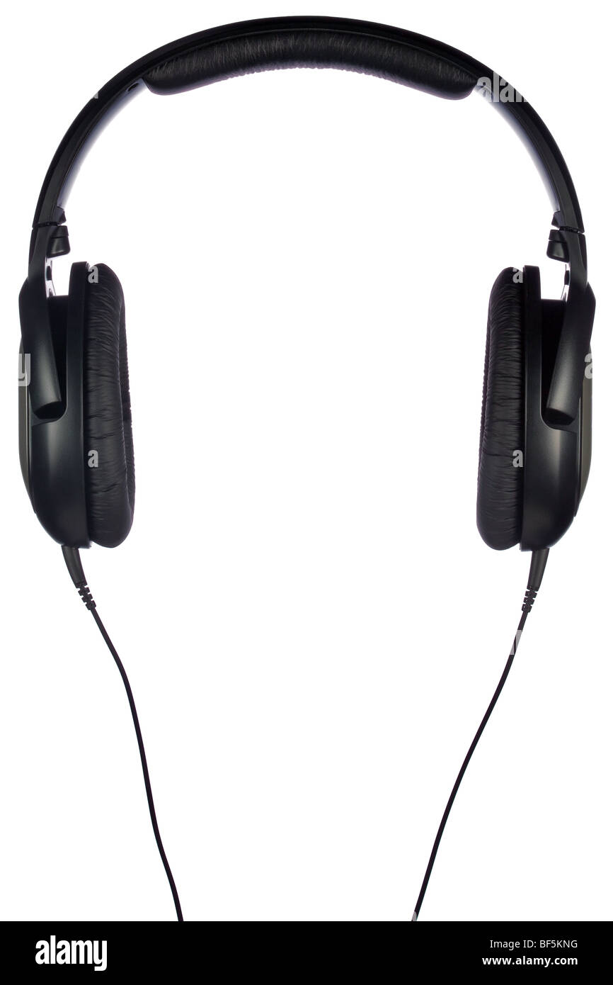 Headphones on a pure white background Stock Photo - Alamy