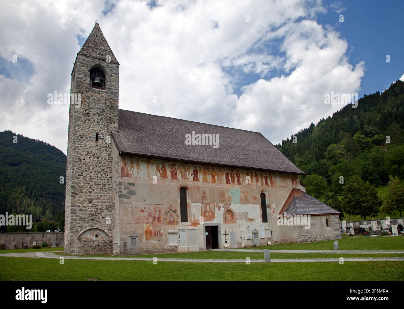 San Vigilio Church, Pinzolo, Italy Stock Photo