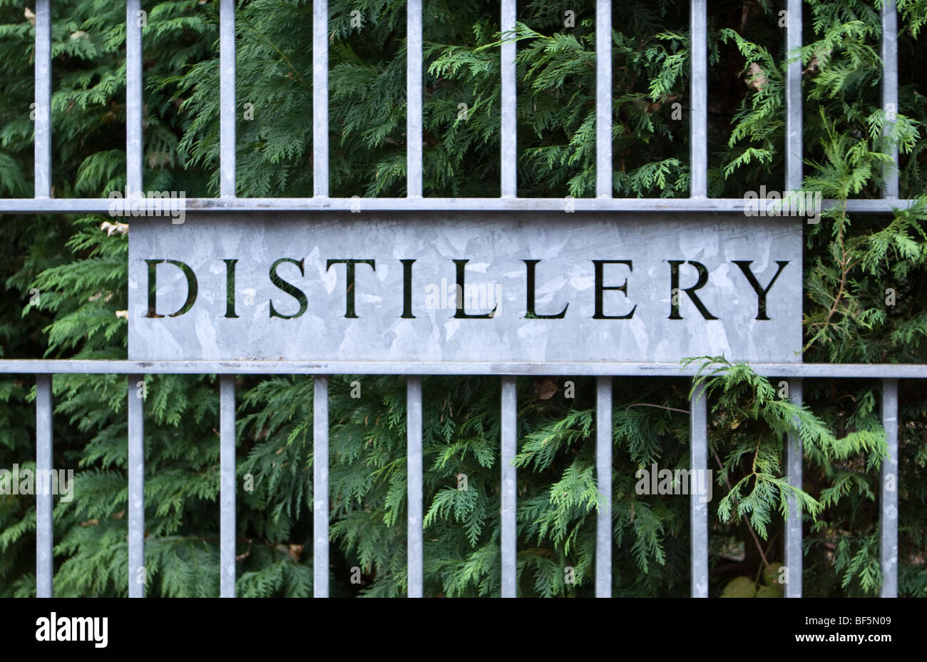 Distillery Sign Stock Photo