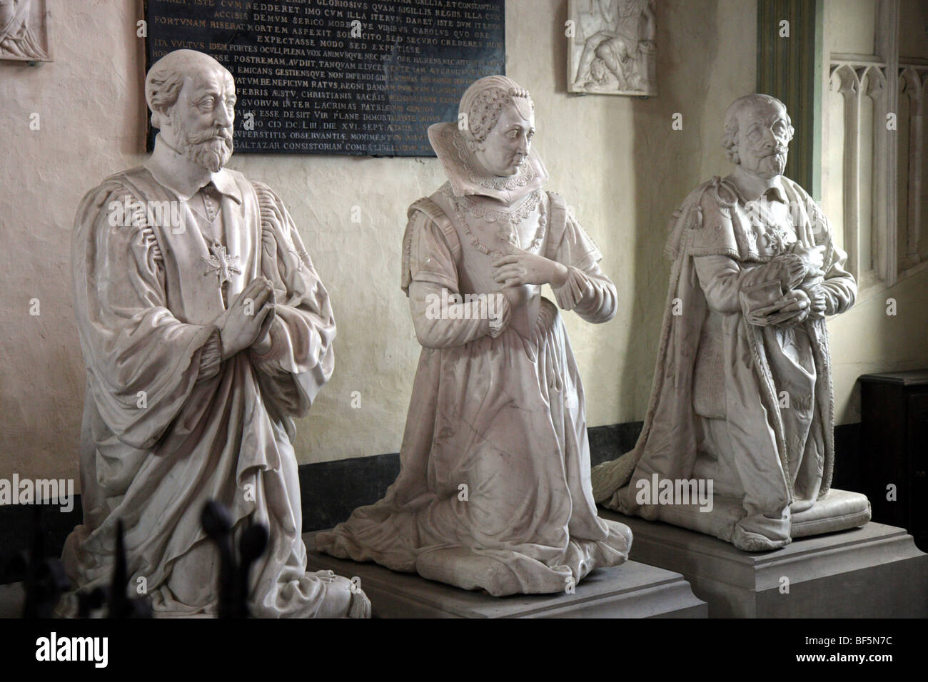 Grave statues, Cathedral Saint-Etienne de Bourges, Centre, France, Europe Stock Photo