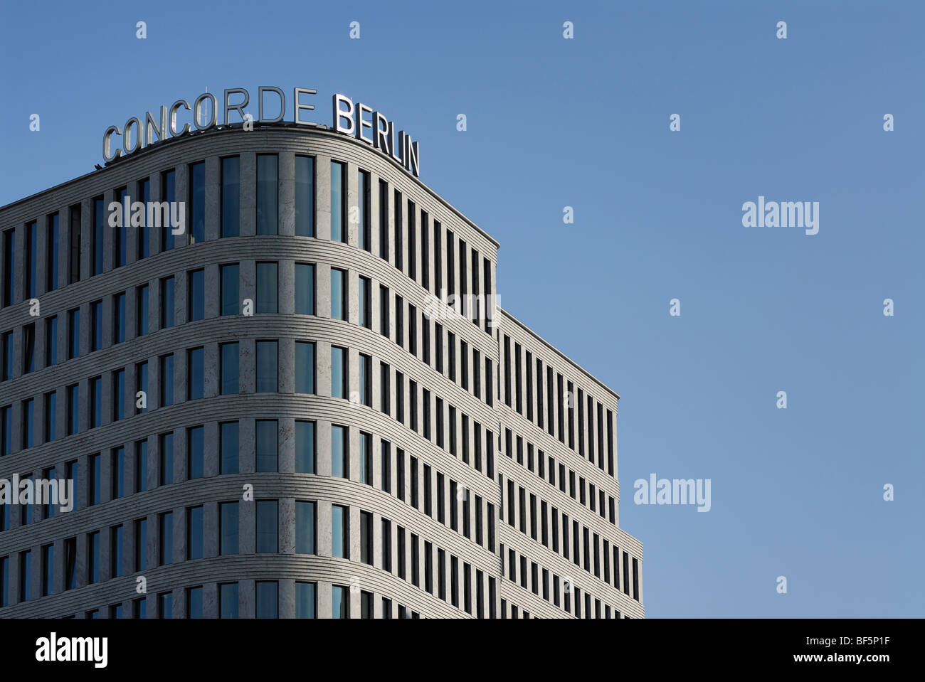Berlin. Germany. Concorde Hotel on Augsburger Strasse. Stock Photo