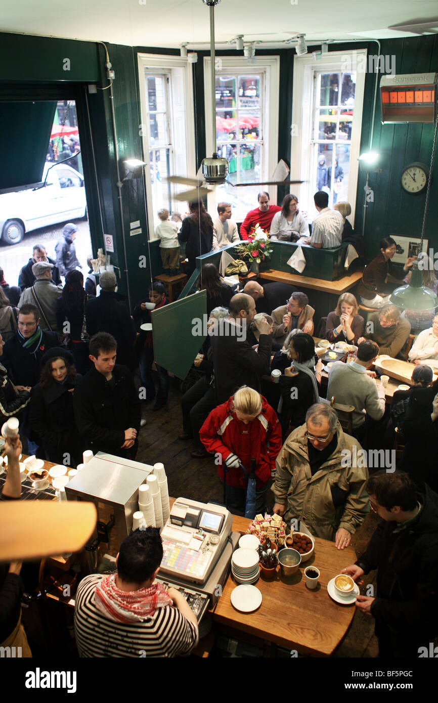 Monmouth Coffee shop in Borough Market, London Stock Photo Alamy