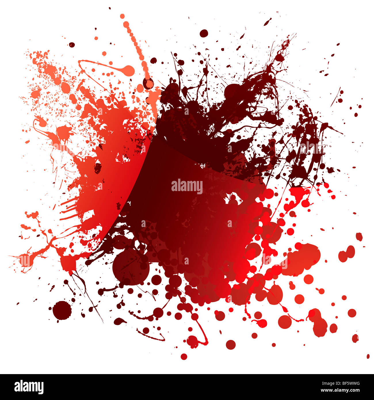 Abstract red blood background with light reflection and splatter