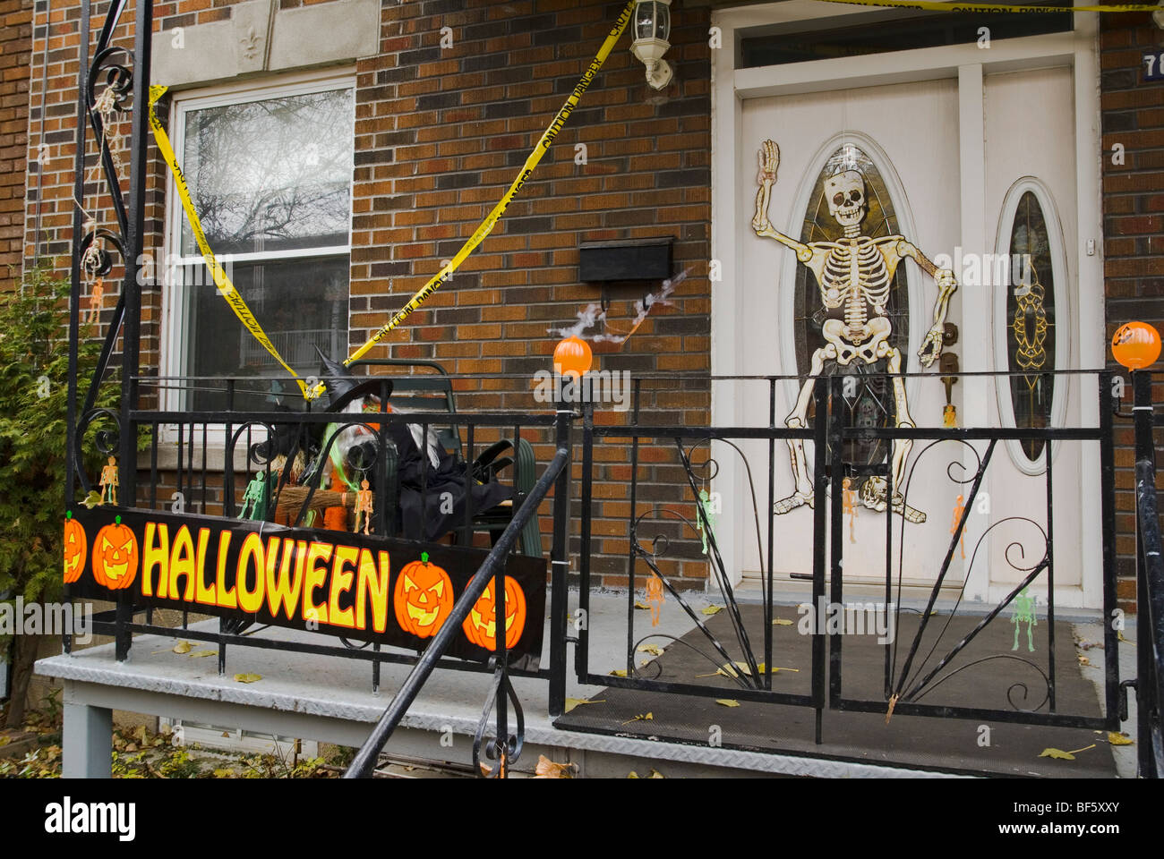 Halloween decorations. Montreal, Quebec, Canada Stock Photo - Alamy