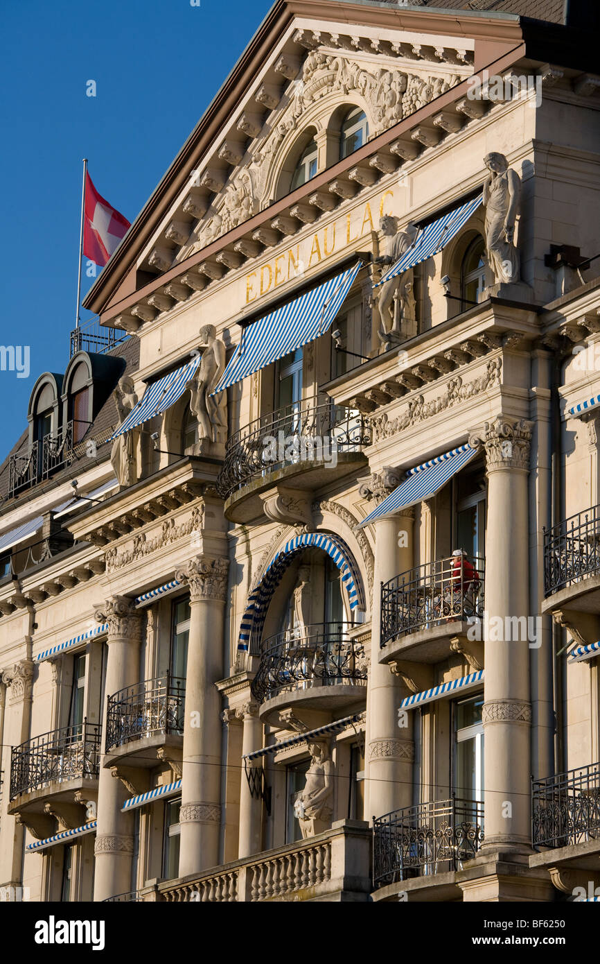 Deluxe Hotel Eden au Lac, Zurich, Switzerland Stock Photo