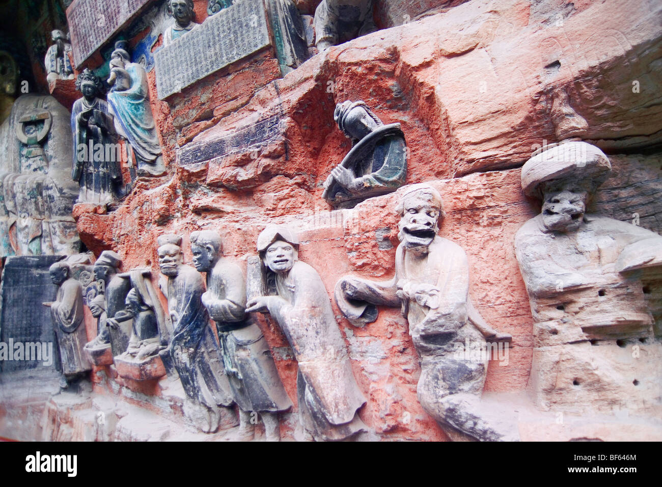 Part of Sakyamuni's Filial Plety, Dazu Grotto, Baoding Hill, Chongqing ...