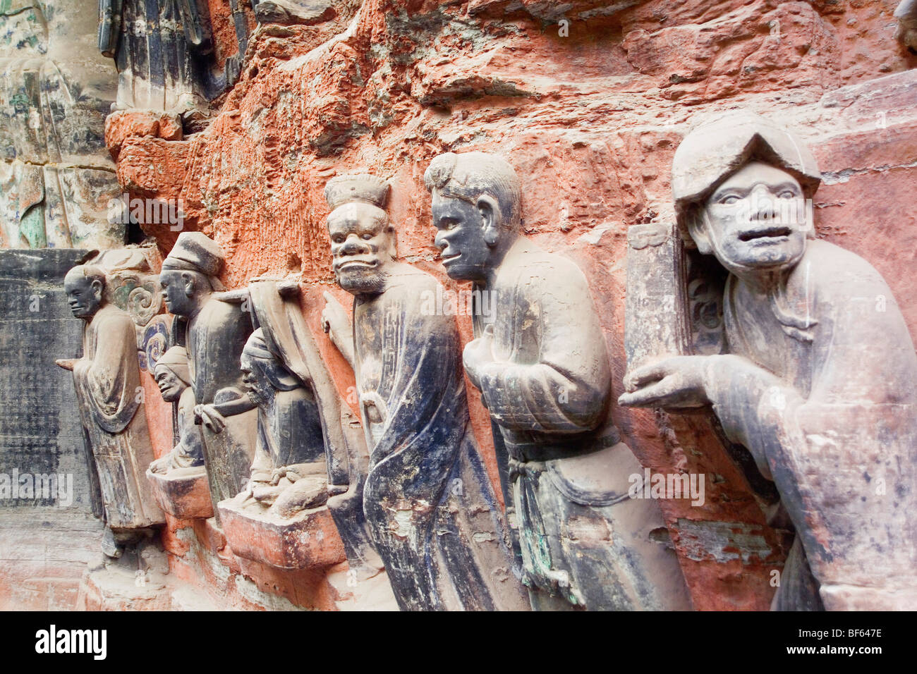 Part of Sakyamuni's Filial Plety, Dazu Grotto, Baoding Hill, Chongqing ...