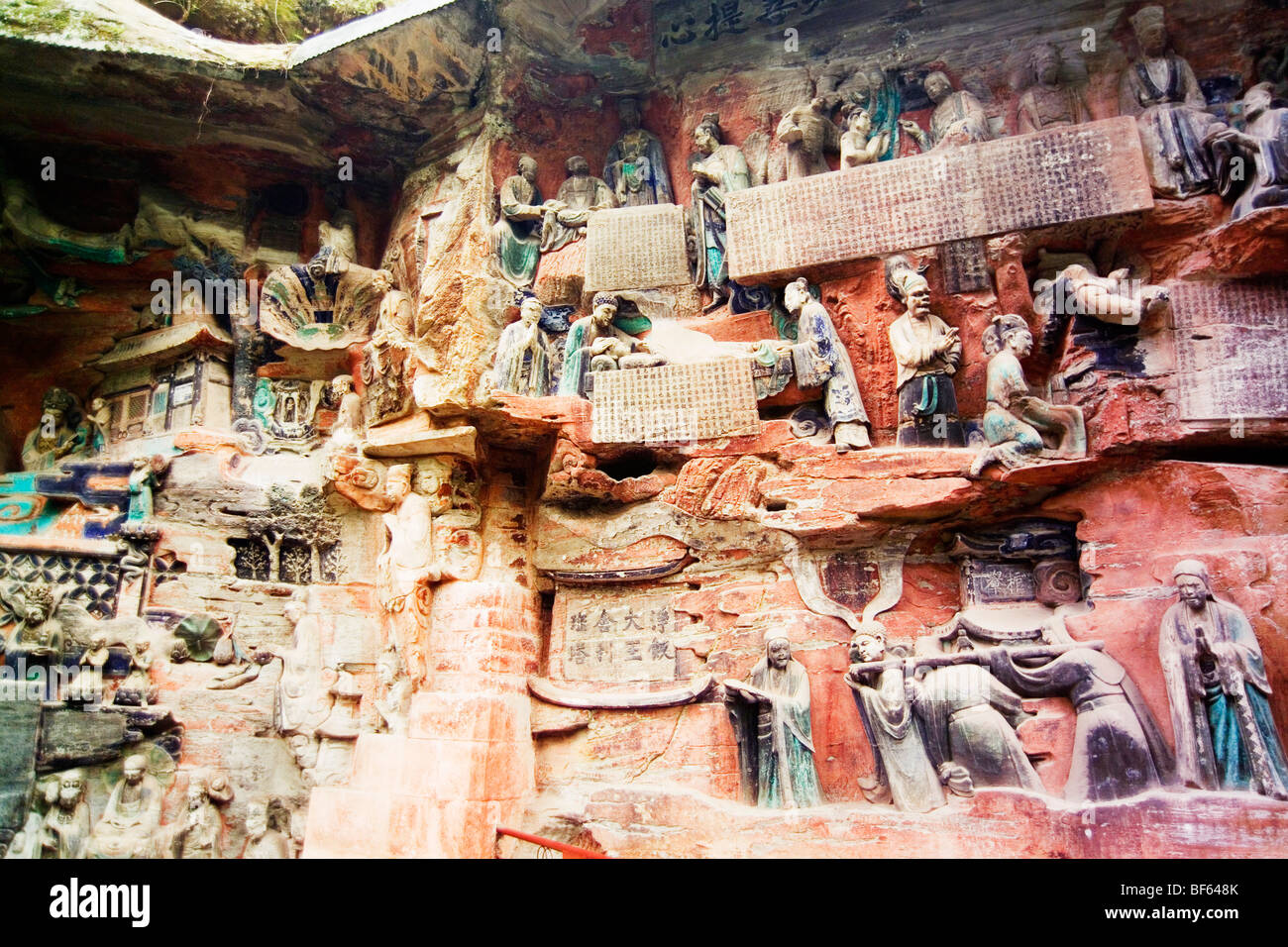 Part of Sakyamuni's Filial Plety, Dazu Grotto, Baoding Hill, Chongqing ...