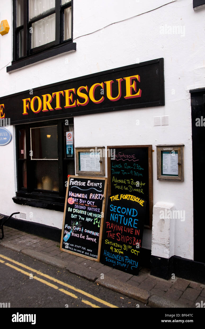Devon england UK The fortescue inn Stock Photo Alamy